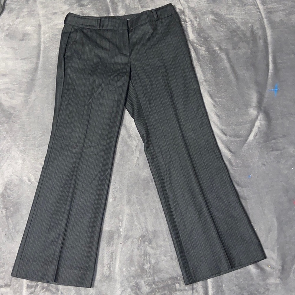 Dark Gray Striped Slacks